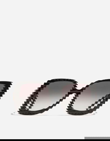 Slnečné okuliare Dolce & Gabbana Oversized Square Crossed Textured Gradient Sunglasses Čierna | VG4513VP88G9V000, 0
