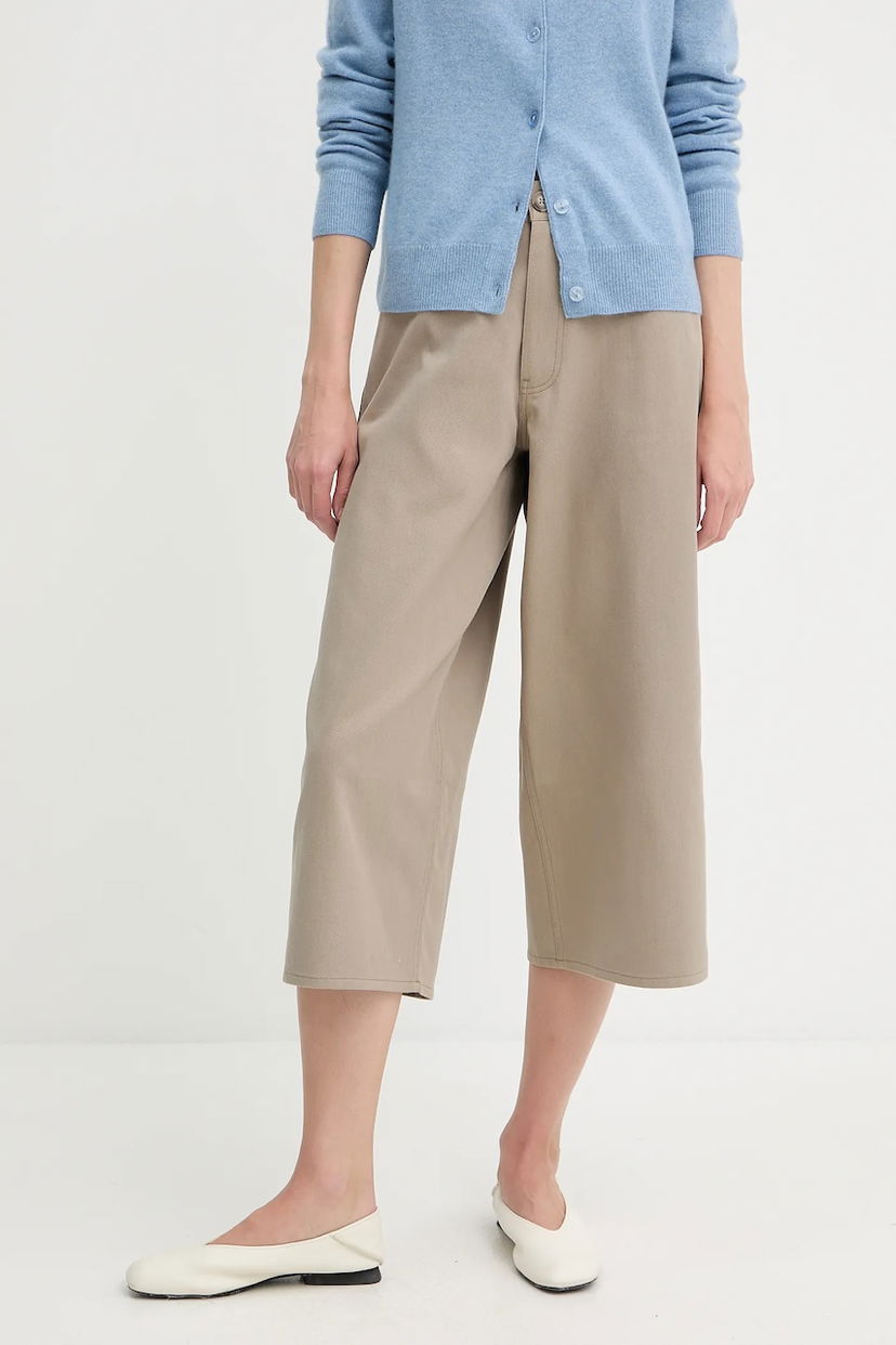 Šortky Samsoe Samsoe Samsoe Samsoe SAHARP High Waist Shorts Béžová | F25200114