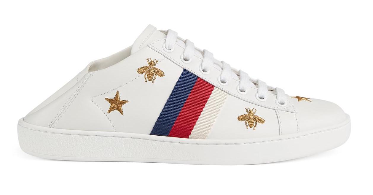 Tenisky a topánky Gucci Ace 'Bees and Stars' (W) Biela | 498205 AXWQ0 9098, 0