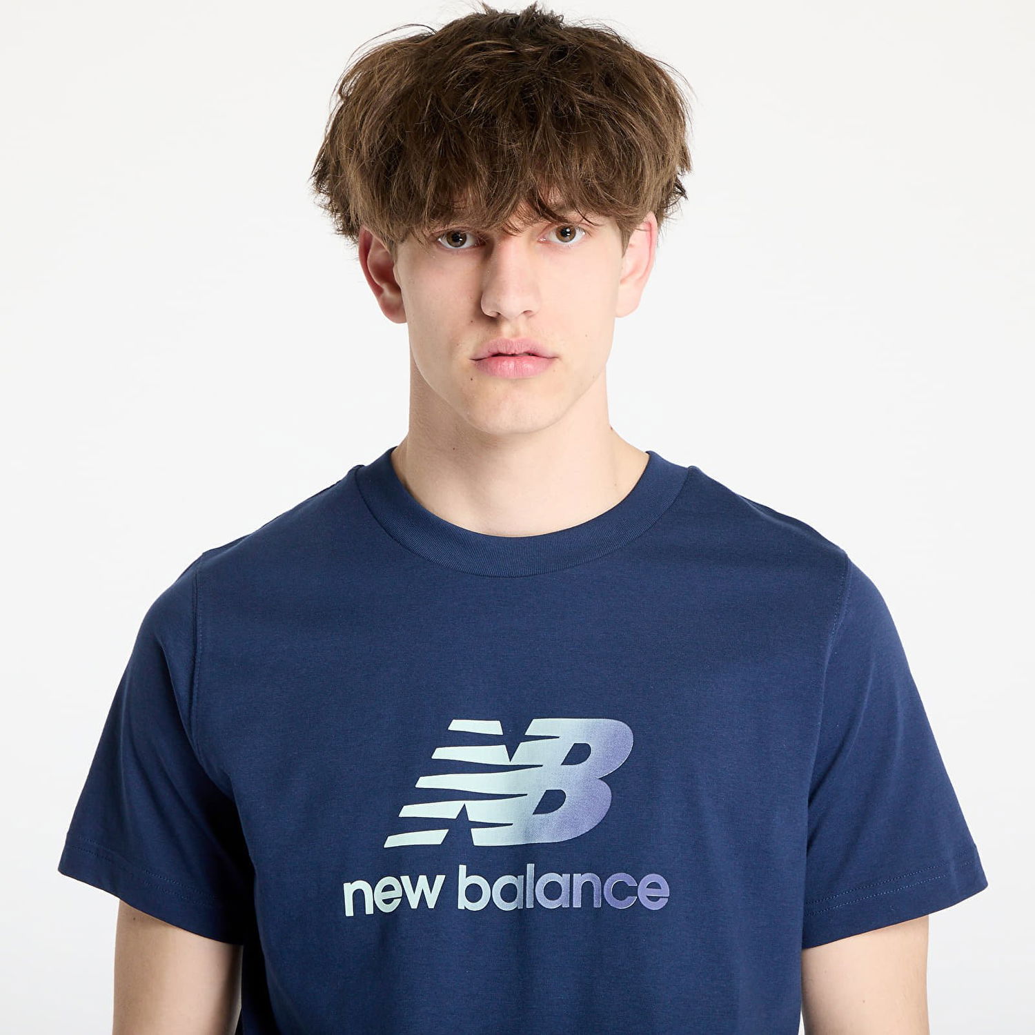 Tričko New Balance Sport Essentials Gradient Logo T-Shirt Navy | MT51503NNY, 1