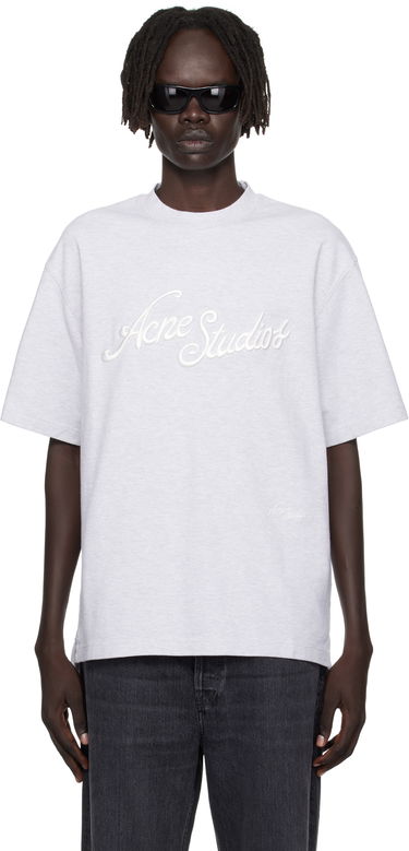 Tričko Acne Studios Acne Studios Logo T-Shirt Šedá | CL0370-, 0