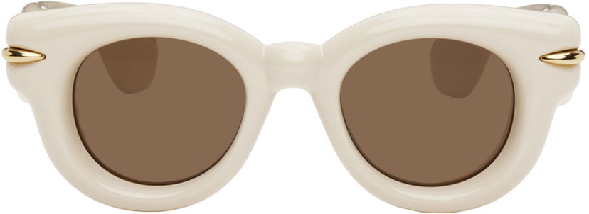 Slnečné okuliare Loewe Inflated Round Sunglasses Biela | LW40118I@4625E