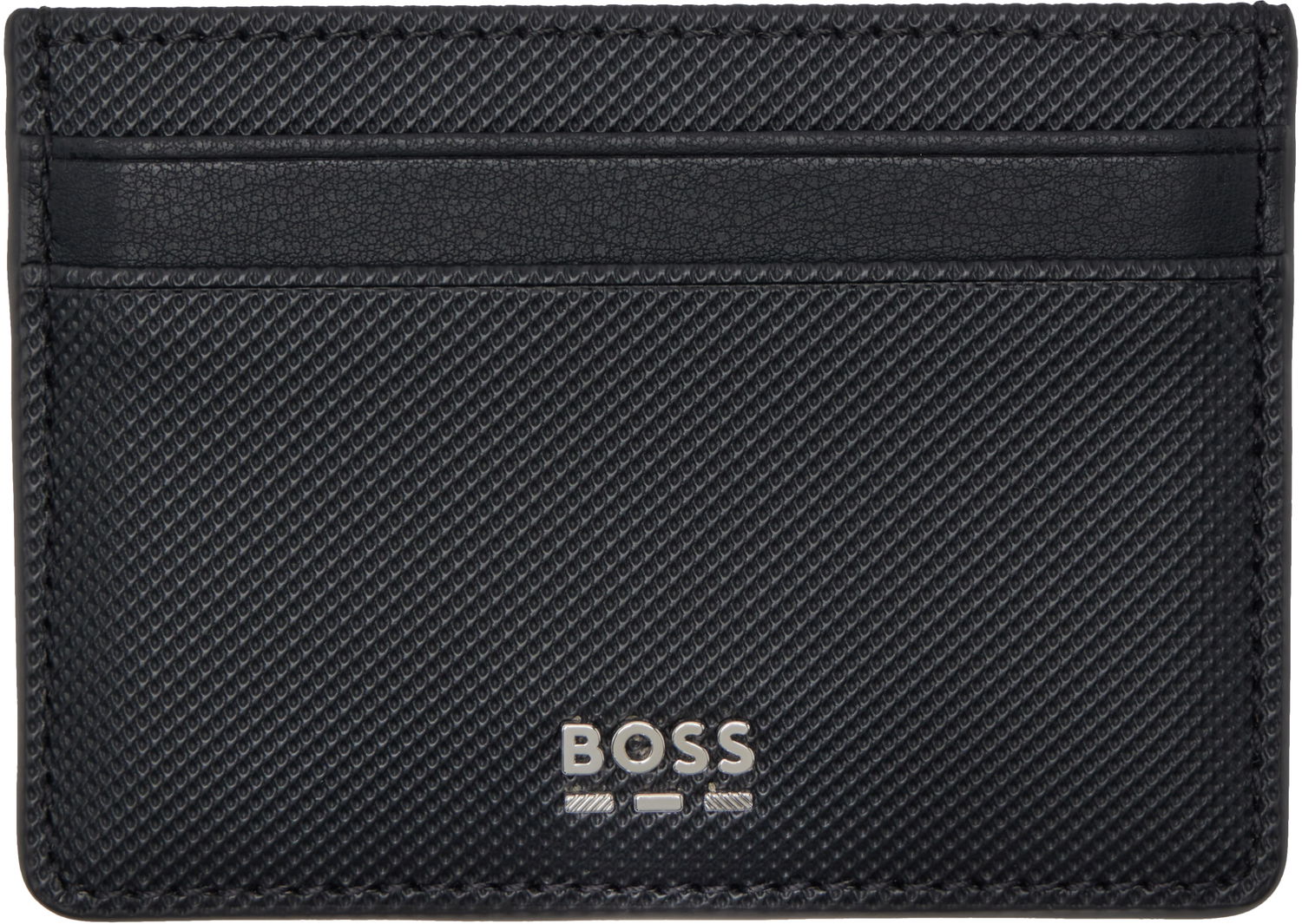 Peňaženka BOSS BOSS Embossed Card Holder Čierna | 50536095, 0