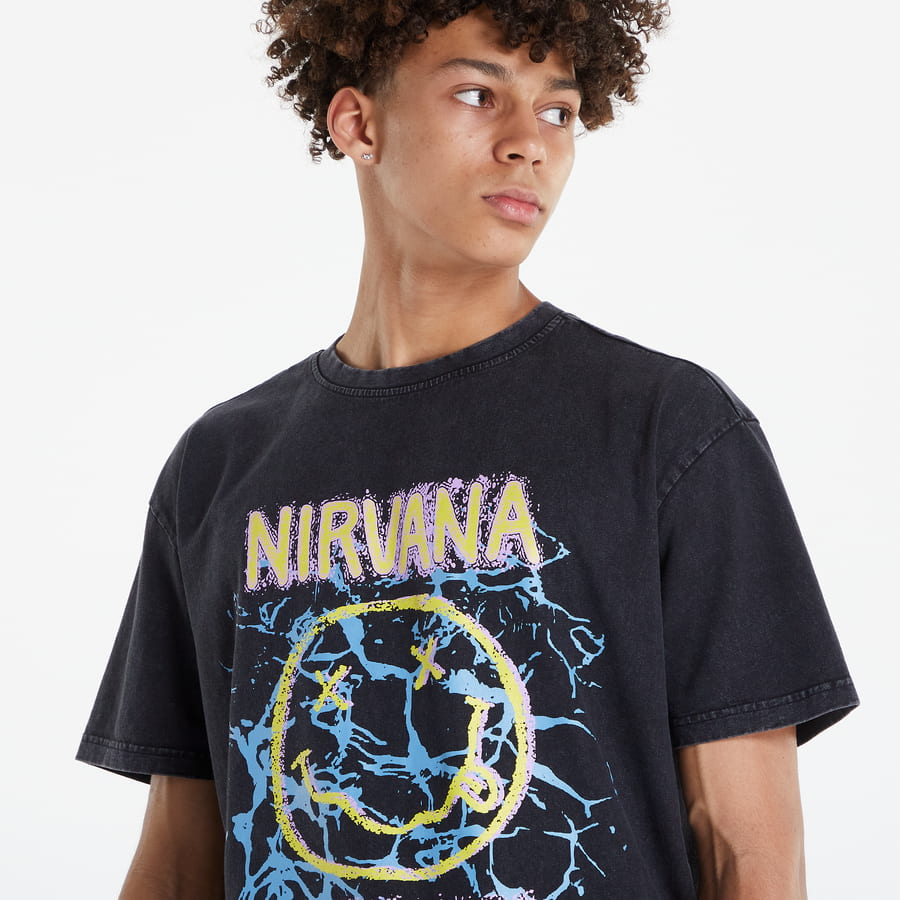 Tričko Urban Classics Nirvana Lithium Oversized T-Shirt Čierna | MT1986, 1