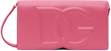 Taška cez rameno Dolce & Gabbana Dolce&Gabbana Logo Phone Bag Ružová | BI3279AG081, 0