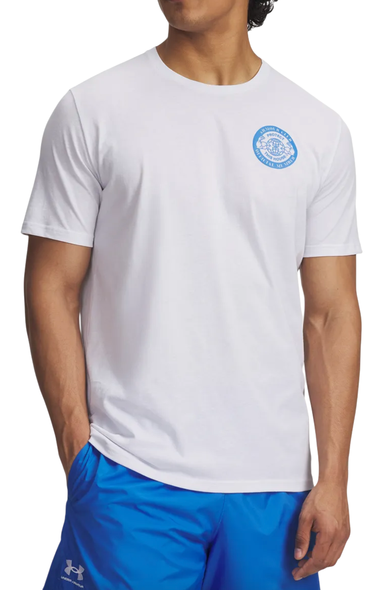 Tričko Under Armour Under Armour ARMOUR CLUB SS T-Shirt Biela | 6005612-100