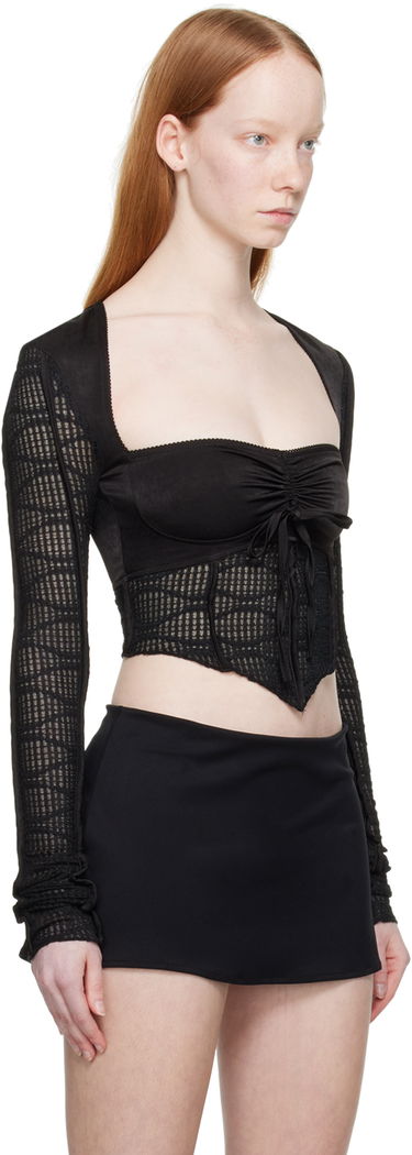 Tričko GUIZIO Guizio Archangel Swirl Long Sleeve Top Čierna | DGF21B928, 1