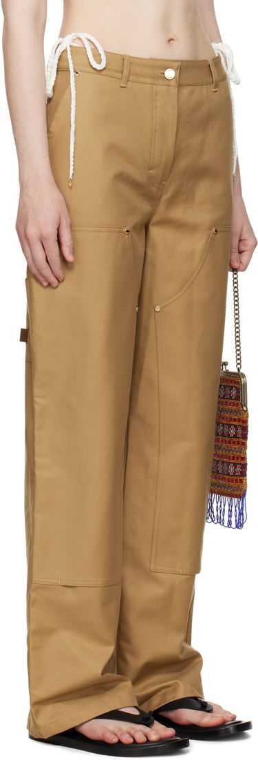 Cargo nohavice Casablanca Casablanca Cotton Workwear Trousers Béžová | WS25-TR-303-01, 1