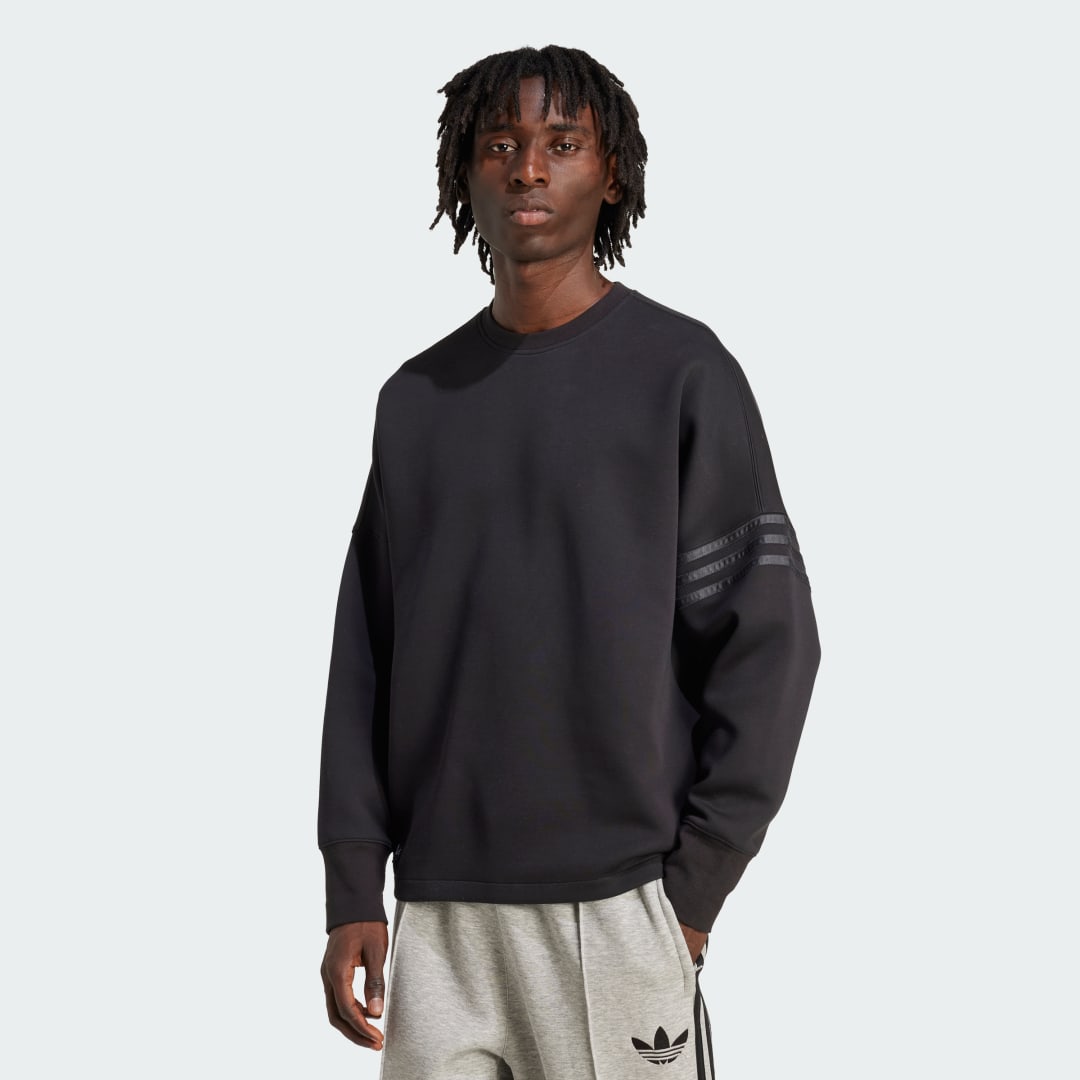 Mikina adidas Performance Neuclassics Oversized Crew Sweatshirt Čierna | JW7918, 0