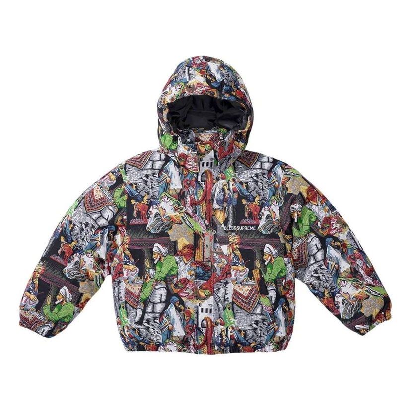 Prešívaná bunda Supreme Bless Tapestry Down Puffer Jacket Rôznofarebný | SUP-FW23-197