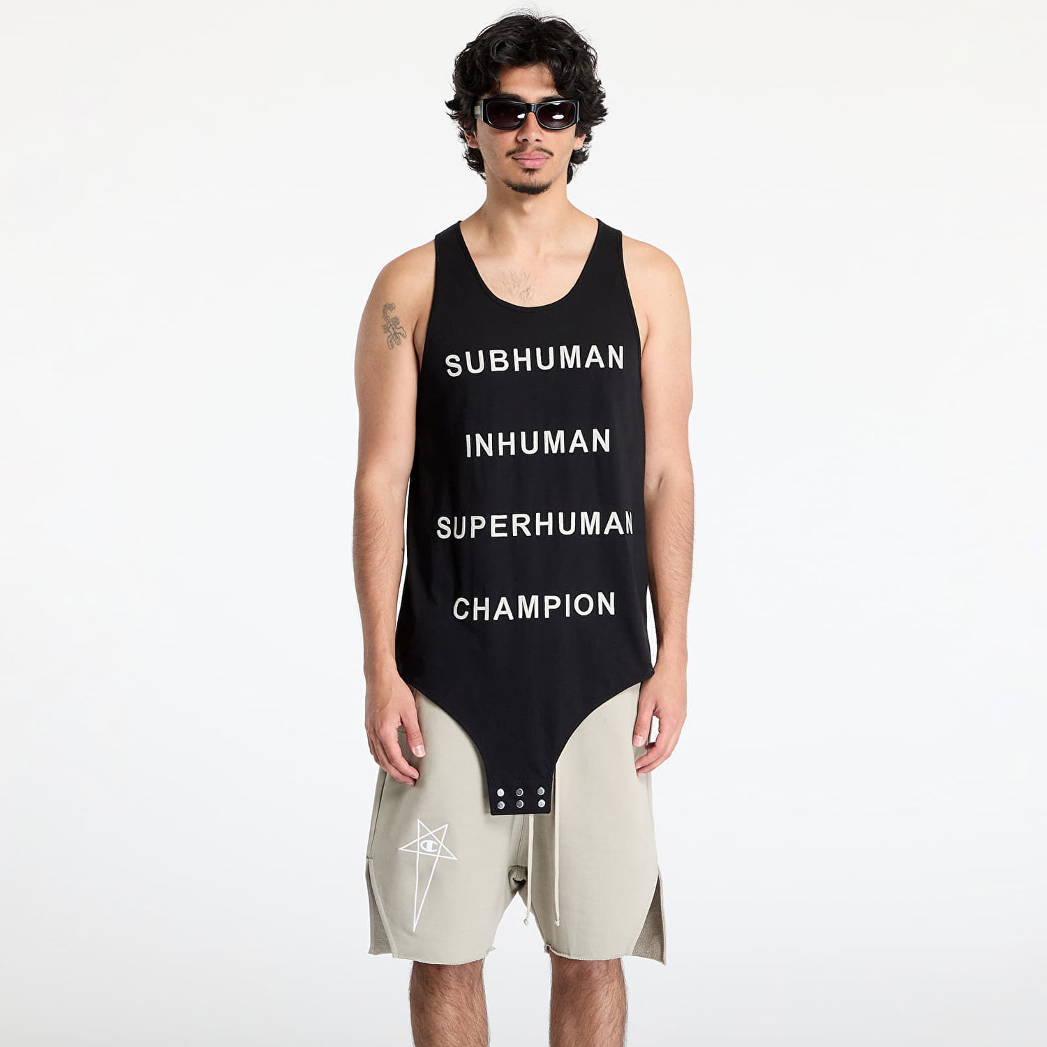 Tielko Rick Owens Rick Owens DRKSHDW x Champion Basketball Tank Top Čierna | CM01E1678 CHJG 09, 0