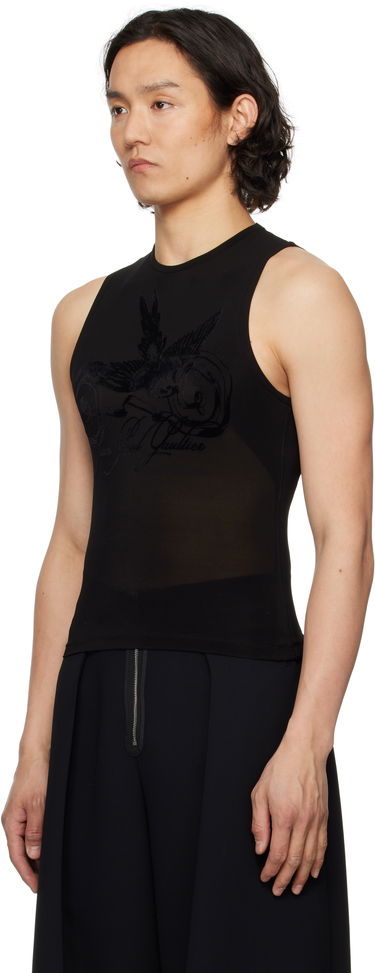 Tielko Jean Paul Gaultier Jean Paul Gaultier Flock Tattoo Tank Top Čierna | 25/34-F-DB055I-J082-00, 3