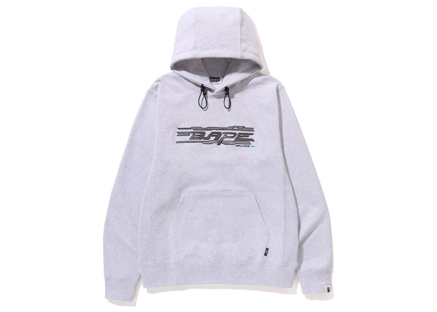 Mikina BAPE World Gone Mad Embroidery Pullover Hoodie Šedá | 1J30-114-006, 0