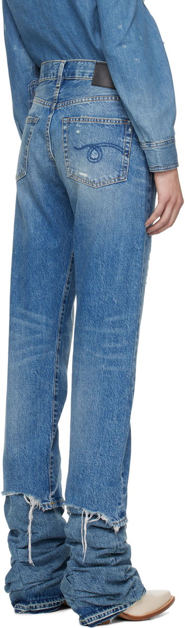 Džínsy R13 R13 Boyfriend Stacked Jeans Modrá | R13W5083-969, 2