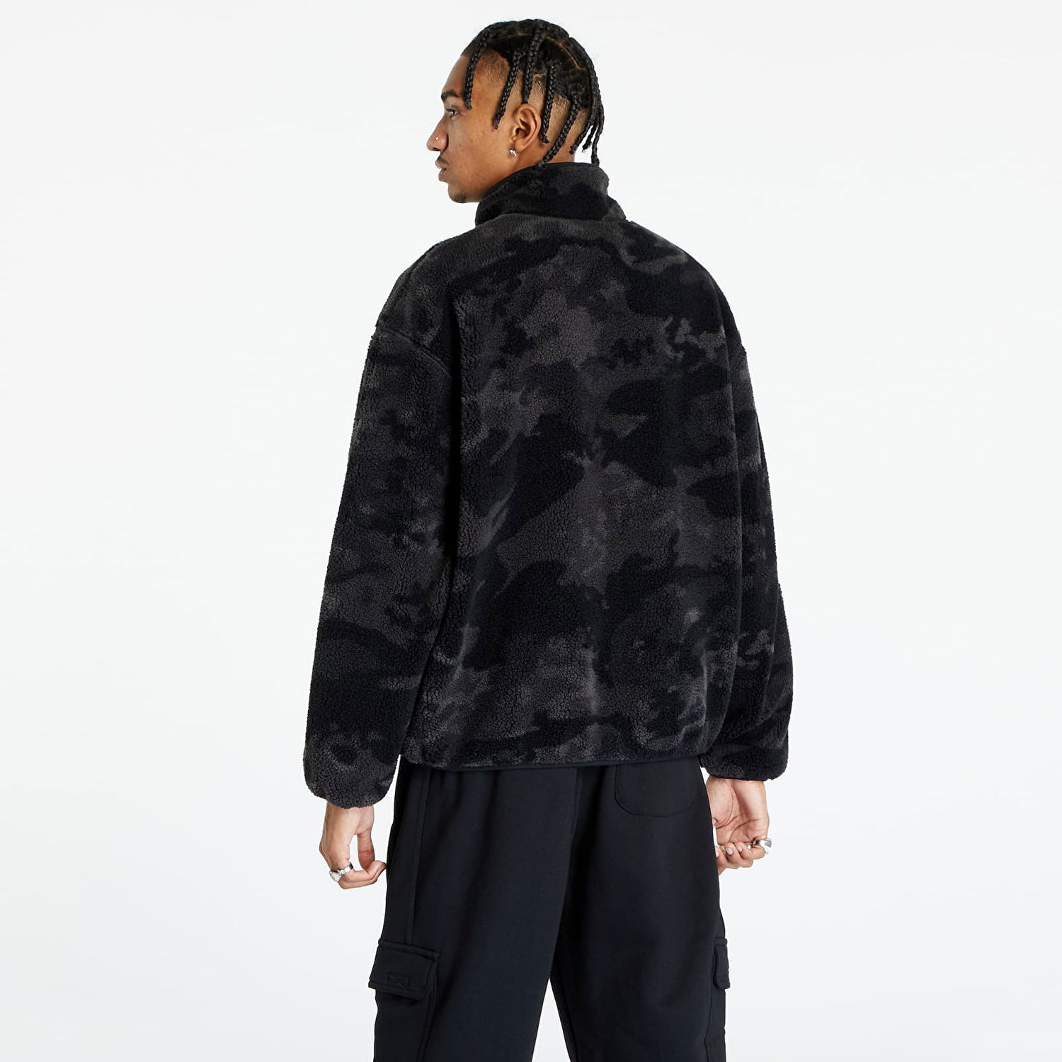 Bunda adidas Originals Camo Fleece Jacket Čierna | II8174, 1