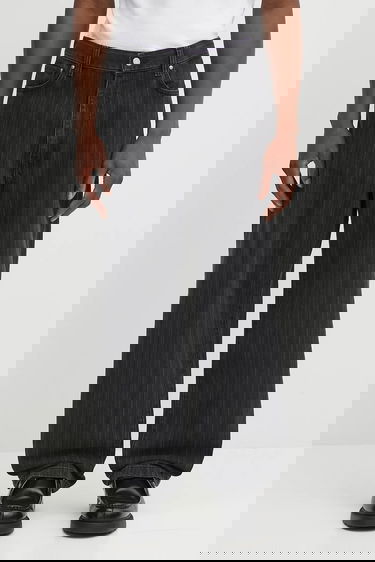 Džínsy Carhartt WIP Pinstripe Baggy Jeans Rylan Čierna | I035562.32I06, 0