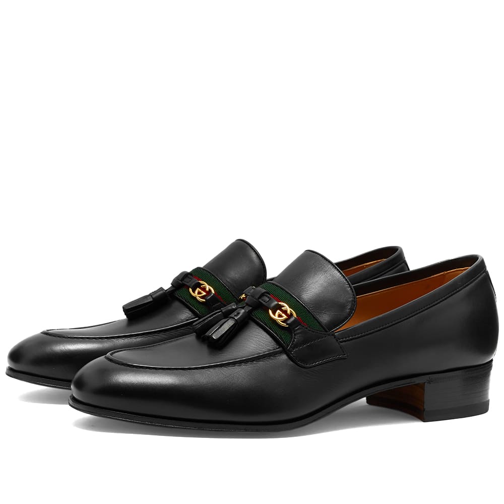 Tenisky a topánky Gucci Gucci Paride Tassel Loafers Čierna | 624720-1W610-1066, 0