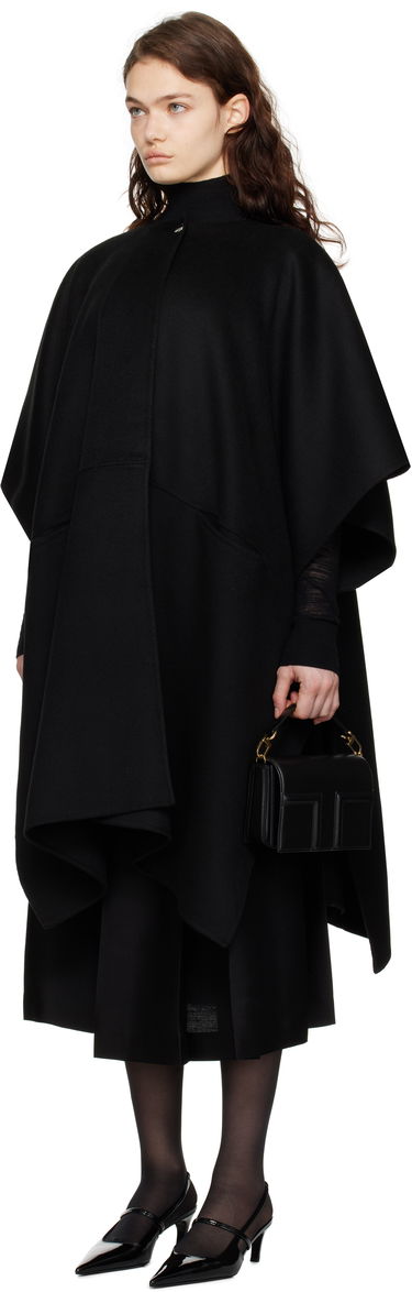 Kabáty TOTEME TOTEME Doublé Scarf Coat Čierna | 251-WRO4321-FB0006, 3
