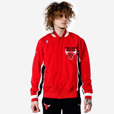 Bunda Mitchell & Ness Authentic Warm Up Jacket 96 Chicago Bulls Červená | AWJKGS18509-CBURED196, 0