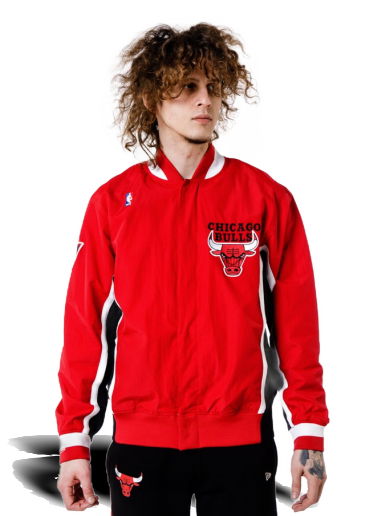 Bunda Mitchell & Ness Authentic Warm Up Jacket 96 Chicago Bulls Červená | AWJKGS18509-CBURED196