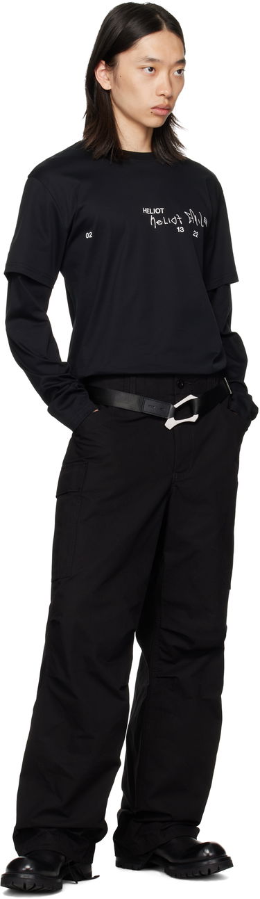 Opasok HELIOT EMIL Heliot Emil Technical Buckle Belt Čierna | AW25.16.118.BLK01, 3