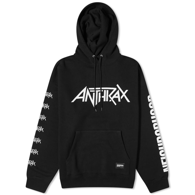 Mikina Neighborhood Anthrax Pullover Hoodie Čierna | 232UWNH-CSM02S-BLK