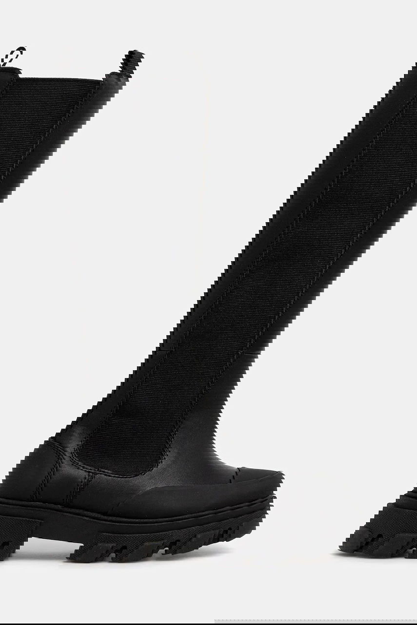 Tenisky a topánky GANNI GANNI Cleated High Chelsea Boots Čierna | S3240, 1