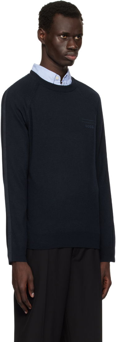 Sveter BOSS Porsche Edition Logo Sweater Navy | 50531197, 1