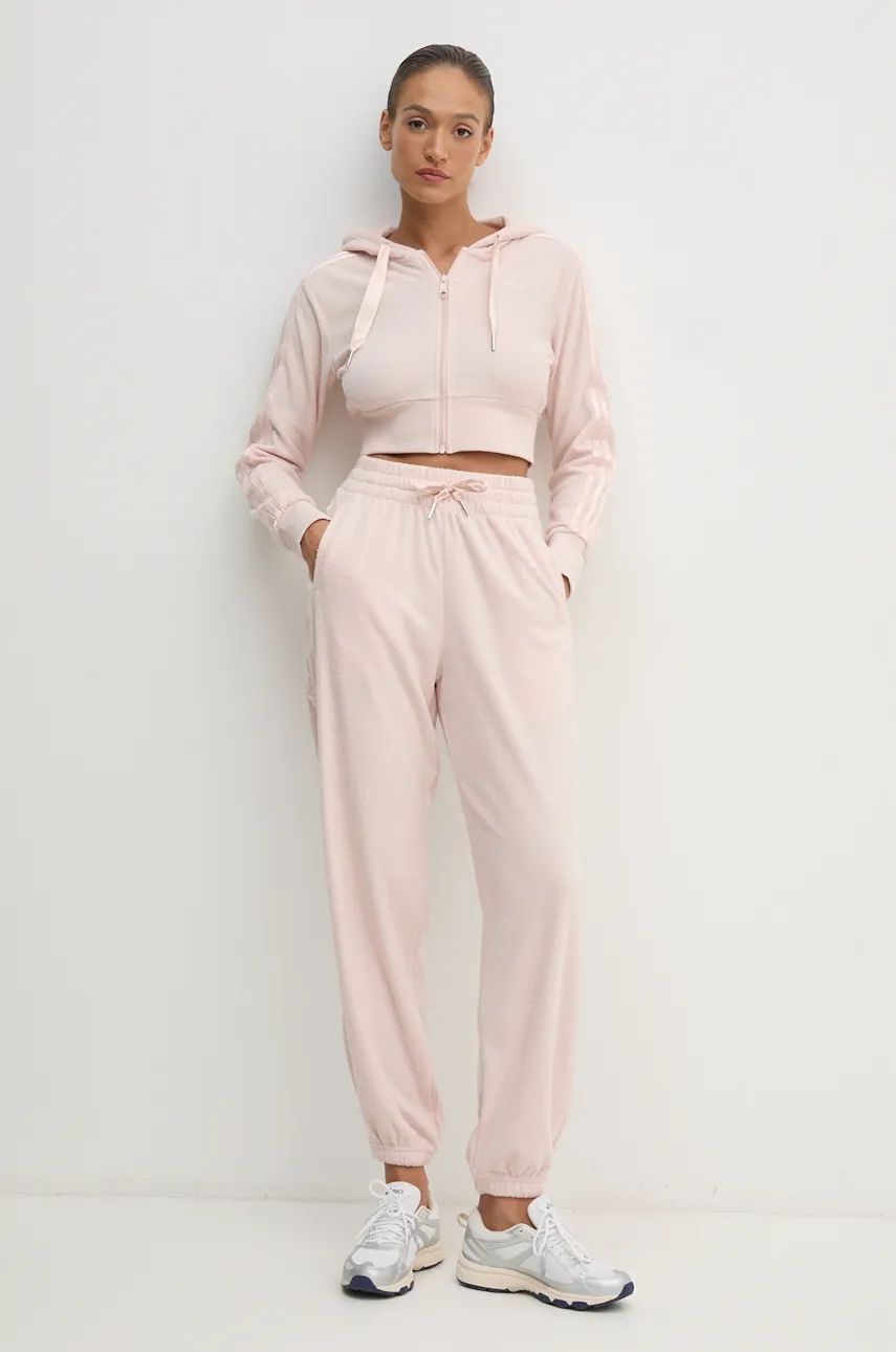 Mikina adidas Originals Galore Short Fulzip Cropped Hoodie Ružová | JN3005, 1