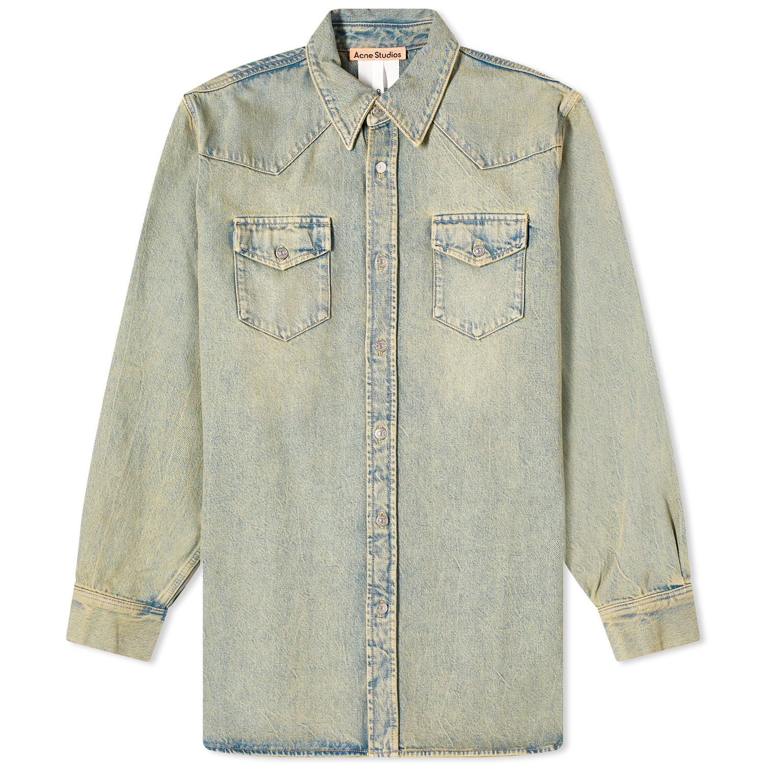 Košeľa Acne Studios Karty Denim Overshirt Hnedá | CB0073-BUF, 0