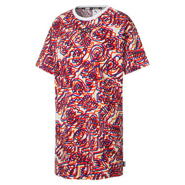 Tričko Puma x MR DOODLE AOP T-shirt Dress Fialová | 530657-02, 0