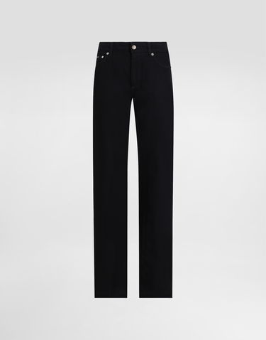 Džínsy Dolce & Gabbana Dolce & Gabbana Loose Fit Jeans With Pressed Pleat Čierna | FTC8CDG8MM3S9001, 0