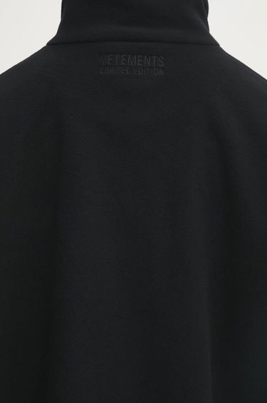 Mikina VETEMENTS VETEMENTS Metal Sleeves Fleece Oversize Jacket Čierna | UA66JA380B, 4