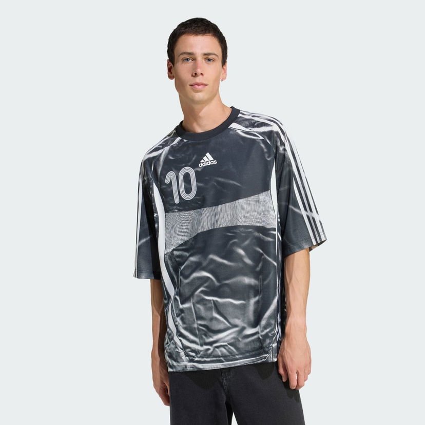 Dres adidas Performance Adilenium Season 4 Teamgeist Printed Soccer Jersey Čierna | KF8522