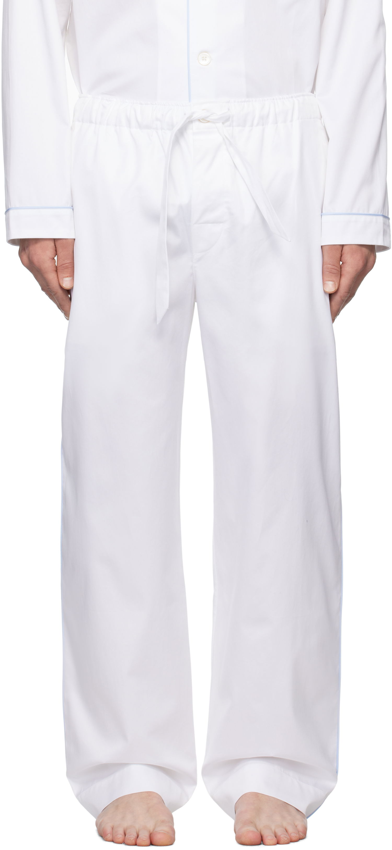 Pyžamo TEKLA Sateen Pyjama Pants Biela | SWP-WHI, 0