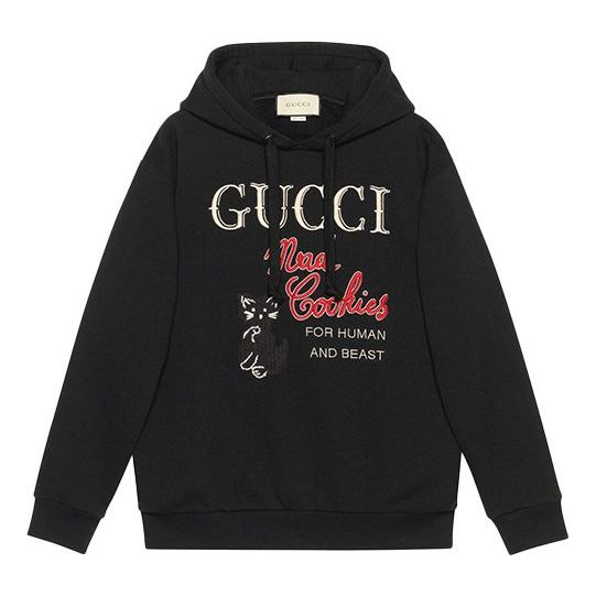 Mikina Gucci Mad Cookies Embroidered Hoodie Čierna | 615061-XJC0C-1082, 0