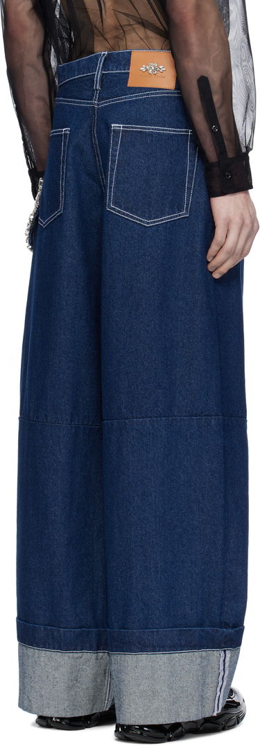 Džínsy Simone Rocha Simone Rocha Embellished Puddle Jeans Modrá | 4131B 1231, 2