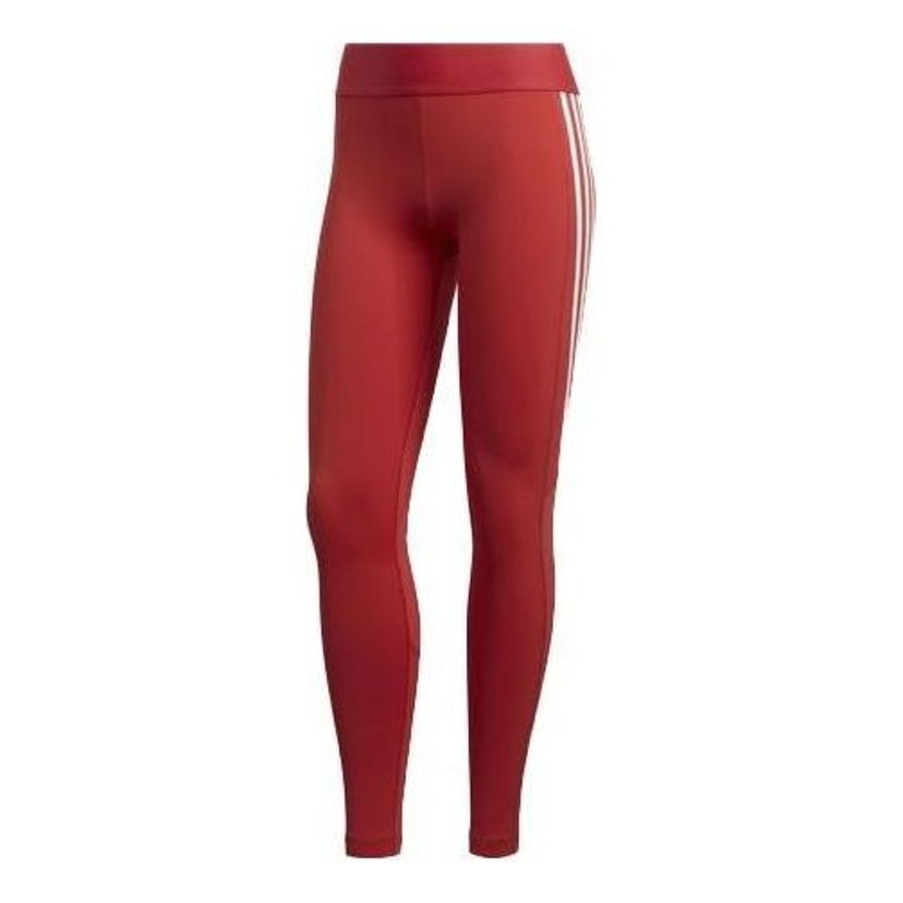 Legíny adidas Originals Alphaskin 3-Stripes Long Tights Červená | FL2052