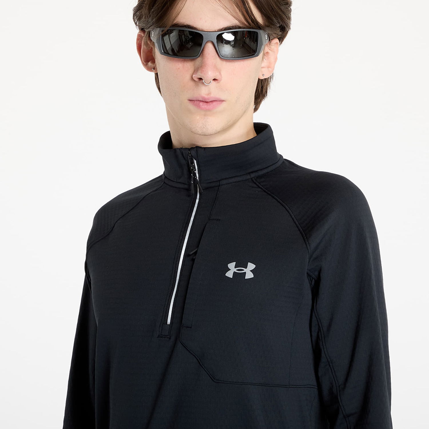 Sveter Under Armour Launch Elite Half Zip Sweatshirt Čierna | 1386676-001, 1