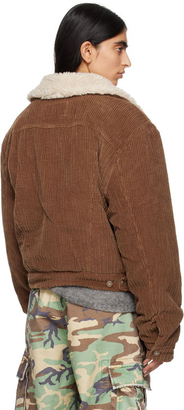 Bunda ERL Sherpa Corduroy Trucker Jacket Hnedá | ERL09J003, 3