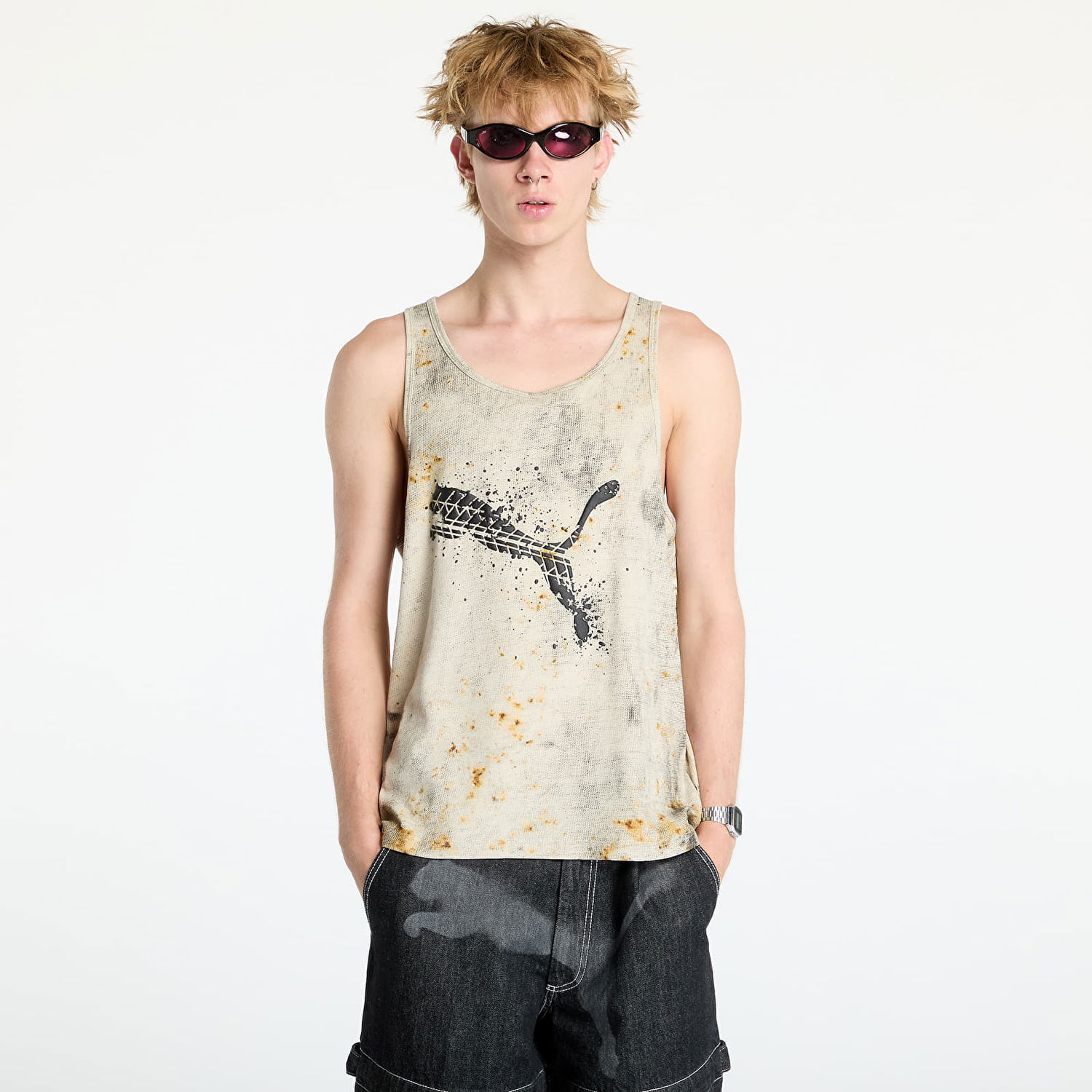 Tielko Puma A$AP Rocky x Tank Top Putty AOP Béžová | 62766701, 0