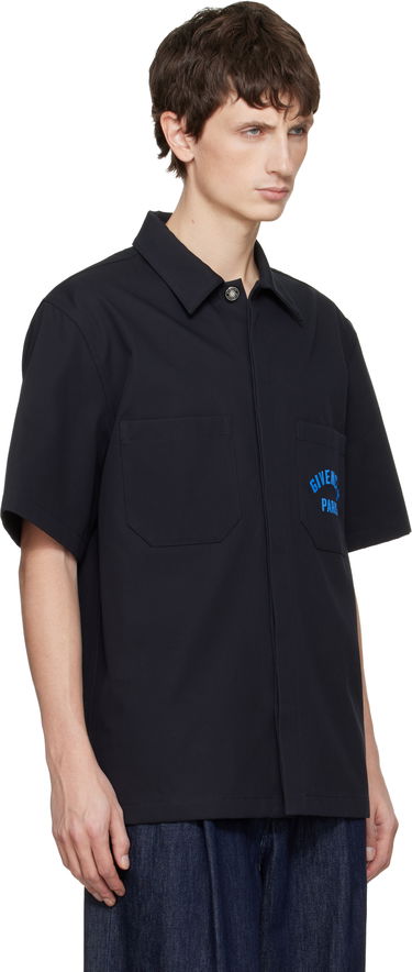 Košeľa Givenchy GIVENCHY Paris Cotton Twill Shirt Čierna | BM615H164P401, 1