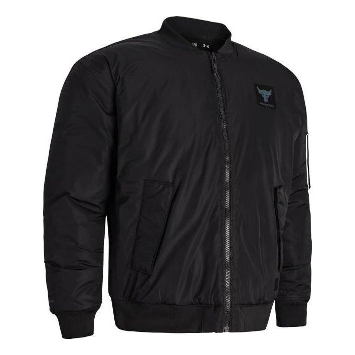 Bomber bunda Under Armour Project Rock Men's Bomber Jacket Čierna | 1382278-001, 0
