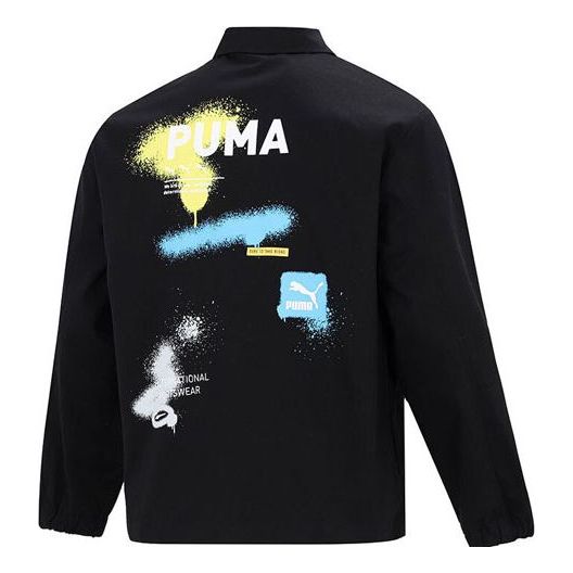 Vetrovka Puma Loose Woven Lapel Jacket Čierna | 536089-01