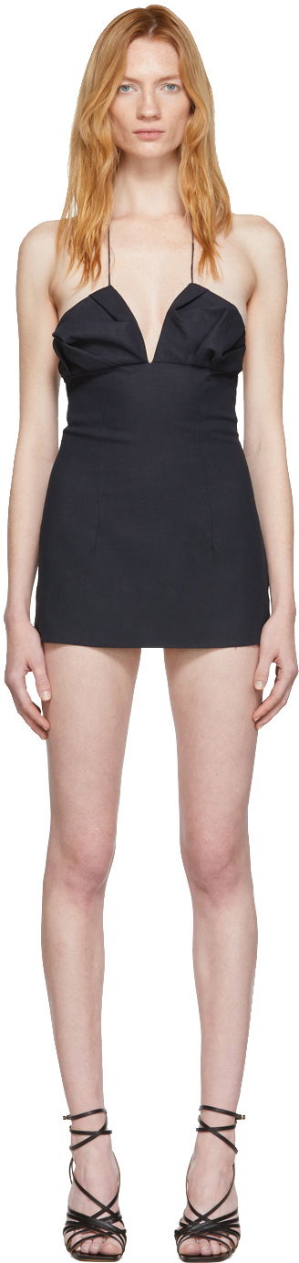 Šaty Jacquemus 'La Robe Bambino' Dress Navy | 192DR07-192 16390, 0