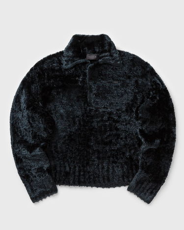 Sveter Lacoste Faux Fur Collar Knit Sweater Čierna | AF4924-GJP, 0