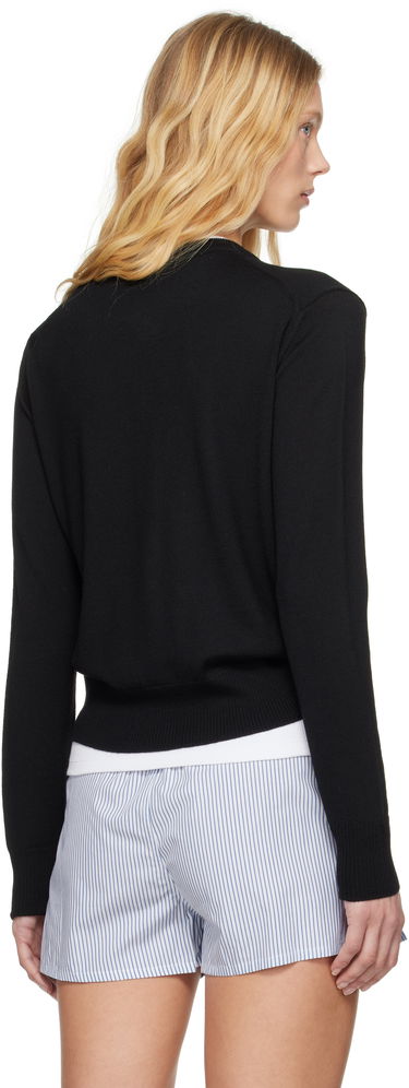 Sveter AMI AMI Paris Wool Ami de Coeur Cardigan Čierna | FKC211.KN0025, 2
