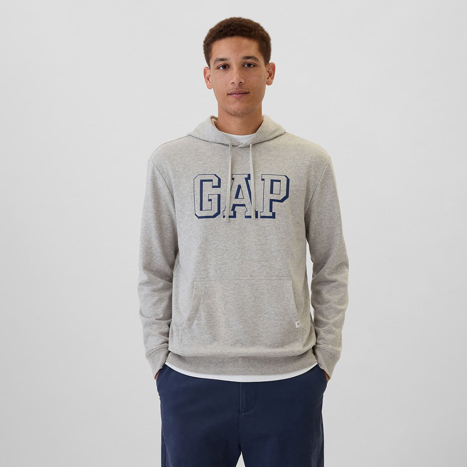 Tričko GAP Sweatshirt Athletic Hoodie New York Original L Šedá | 542302-03, 0