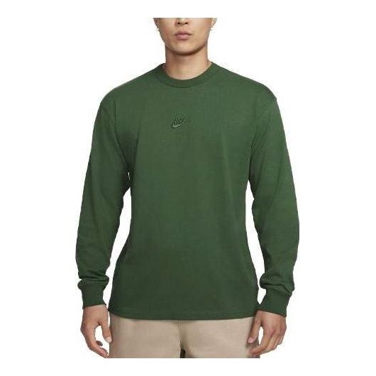 Sveter Nike Sportswear Premium Essentials Long-Sleeve T-Shirt Zelené | DO7391-323