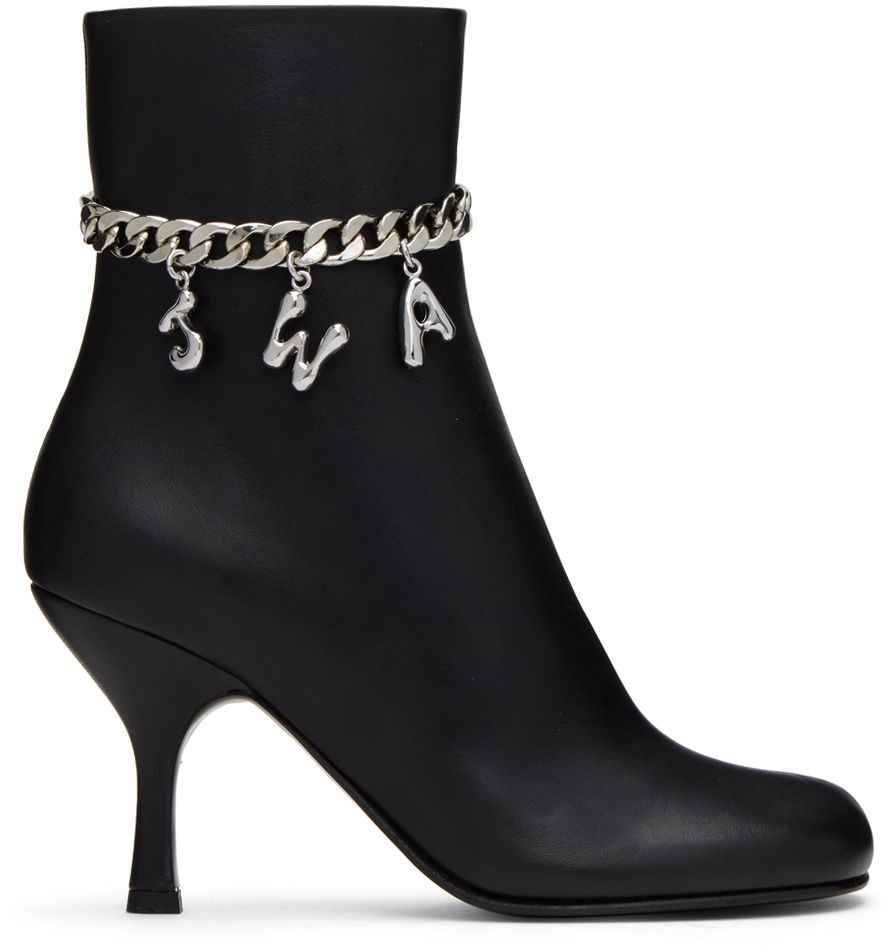 Oblečenie JW Anderson JW Anderson Charm Ankle Boots Čierna | ANW41030A, 0